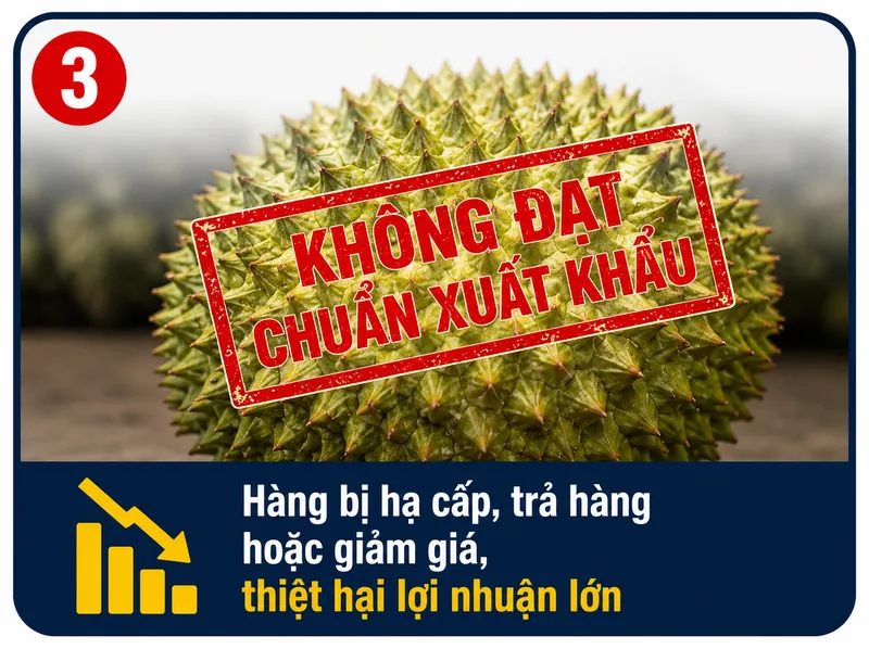 KHÔNG ĐẠT TIÊU CHUẨN XUẤT KHẨU