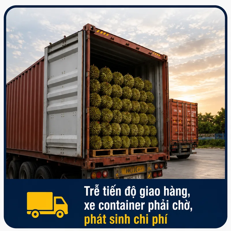 HÀNG KHÔNG KỊP ĐÓNG CONTAIRER