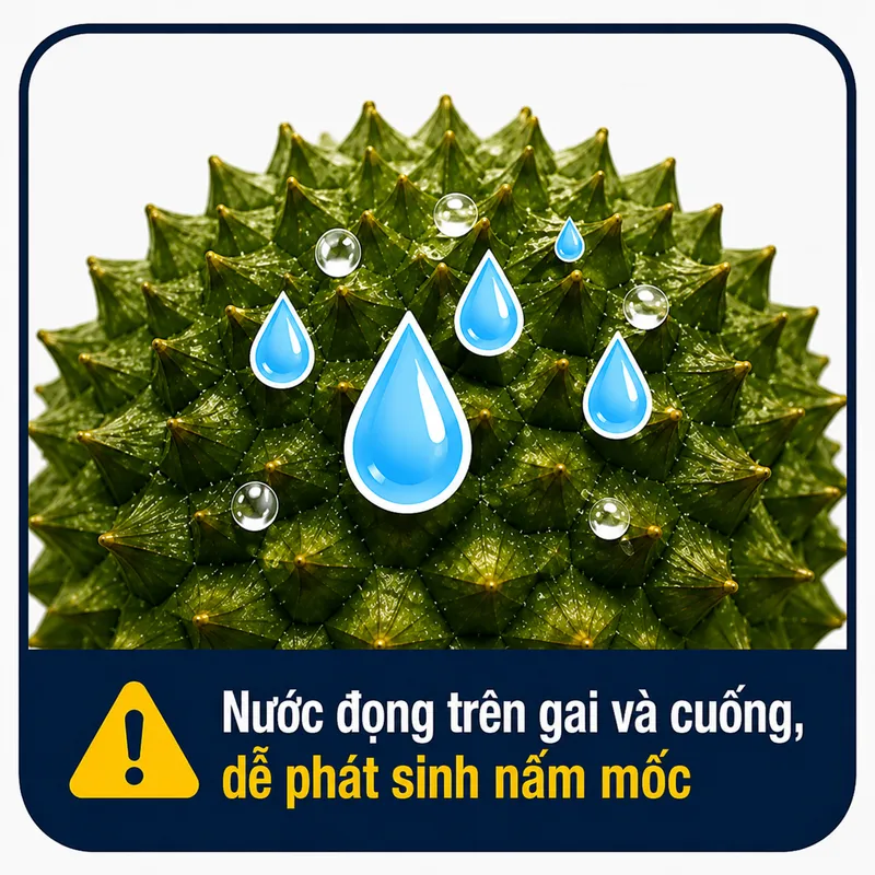 SẦU RIÊNG ĐỔ MỒ HÔI SAU KHI RỬA